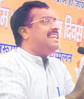 Former RSS spokesperson Ram Madhav 