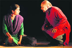 A scene from Alag Alag Algaav on World Theatre Day at Kurukshetra