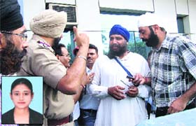 The police records statements of relatives of Amandeep Kaur (inset) who died after being hit by a truck in Jalandhar on Monday