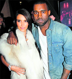 Kim Kardashian and Kanye West
