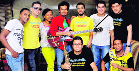Members of the band Mama Julia