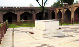 Mughal emperor Jehangirs grave inside Chingus Fort in Rajouri district.