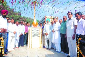 Management and staff members of Indira Gandhi National College and Sanjay Gandhi Memorial Public School pay floral tributes to former MLA Om Parkash Garg, founder president of both institutions, Ladwa, in Kurukshetra