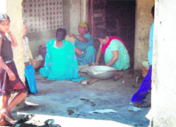 mid-day meal being cooked in unhygenic conditions at Government Elementary School, Mohkampura, in Amritsar