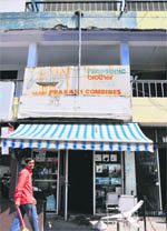 A dilapidated shop in Housing Board at Gandhi Nagar, Jammu