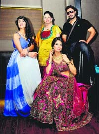 Brides made: Designer Abhi Singh with models