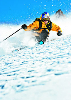 Advanced skiing under way