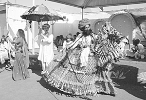 Artistes perform a dance in Panchkula 