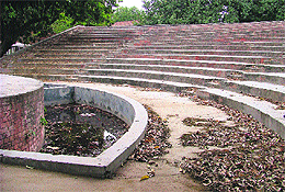 A view of the open air theatre at the SCD Government College in Ludhiana. 