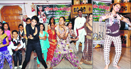 Youngsters perform at a dance competition in Dehradun; and (right) a young contestant. 