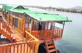 DAL DELIGHT: The floating post office on the Dal Lake in Srinagar