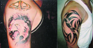 Youngsters regret having permanent tattoos as they soon get bored of them.