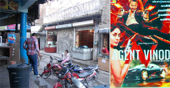 Video parlours selling pirated versions of the latest films abound at the Gole Diggi market. Photo: Bhupinder Dhillon; With such jazzy covers, the rip-off DVDs look like the real ones.