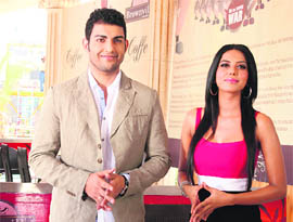 Parvesh Rana poses with Natasha Suri 