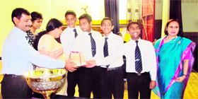 One of the winners of the RIMC All-India Hugh Catchpole Inter-School English Debates in Dehradun on Thursday.