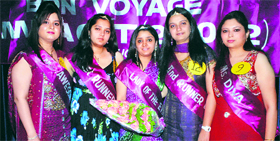 Winners at a farewell party at Master Tara Singh Memorial College in Ludhiana on Thursday.