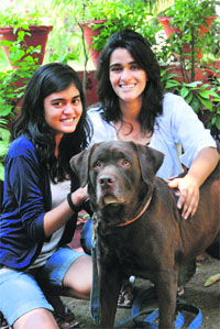 Sowmya(R) with Ginger
