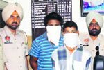 The accused in police custody in Amritsar