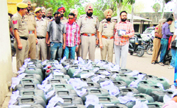 Accused Gurjit Singh and Amrik Singh were nabbed with 3,000 litres of spirit in Amritsar 