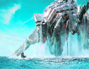 Lifeless forms combat real flesh and blood Americans and Japanese in Peter Bergs Battleship