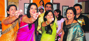 The cast of Rishton Ke Bhanwar Main....