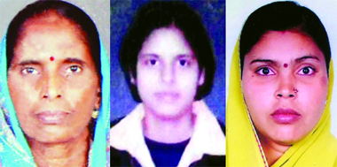 The three victims--Santra, Jyoti and Vineeta.