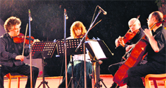 Famous Hungarian chamber ensemble Kodaly String Quartet performs at The Doon School in Dehradun