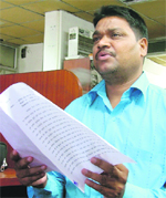 Arvind Rai, brother of victim Ruby, claiming that his sister was poisoned.