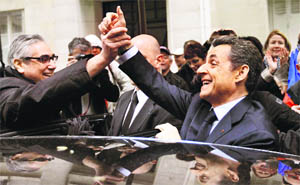Frances President Nicolas Sarkozy in Paris on Monday.