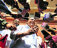 Defence Minister AK Antony addresses mediapersons in New Delhi on Wednesday