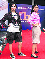 LPU students participate in a fashion show during the 'commencement ceremony' on the campus on Thursday.