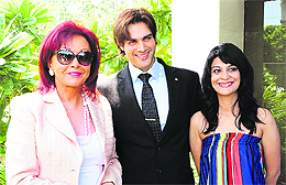 Maureen Wadia, Garry Sandhu and Candy Brar 