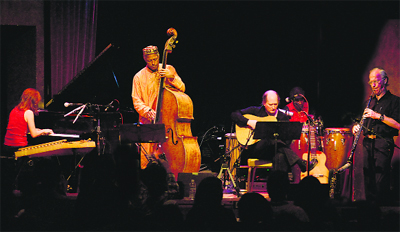 A confluence of cultures  Mariah Parkers Indo-Latin Jazz Quintet in concert  piano and santoor 