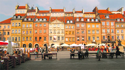Architecture in Warsaws Old Town area, the core of the city, goes back to the 13th century and gives a city its own identity and beauty 