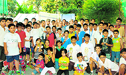 Winners of the 14th Inter-School Roller Skating Championship held in Dehradun on Sunday