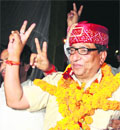 An elated YV Sharma