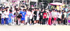 Participants in the City Gold marathon organised in Amritsar on Tuesday