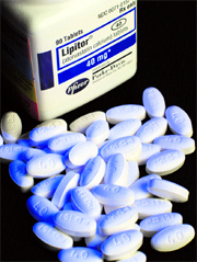 In this file photo, Lipitor tablets made by Pfizer and distributed by Parke-Davis are seen.