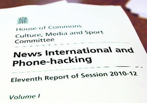 A copy of the report on News International and phone hacking by the Department of Culture, Media & Sport. 