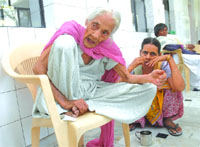 Taravanti at Pingla Ghar in Jalandhar on Wednesday. 