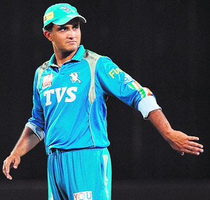 Pune Warriors skipper Sourav Ganguly