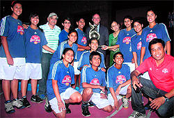 The team of Modern School, New Delhi, that won the 6th Welham Girls Basketball Tournament in Dehradun on Thursday