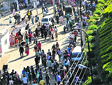 There is a heavy rush of pilgrims to Vaishno Devi shrine round the year. 