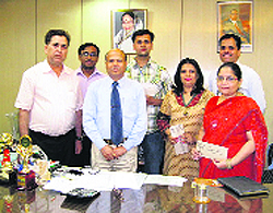 Winners of the LIC Chess Meet in Ludhiana on Friday