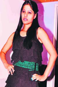 A student during a fashion show organised by the International Academy of Fashion Technology in Haridwar on Saturday
