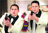 Jonah Hill (left) and Channing Tatum in 21 Jump Street