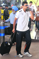 Rajasthan Royals captain Rahul Dravid leaves on Sunday. 