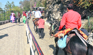 There is now a separate pathway for pilgirms on ponies.