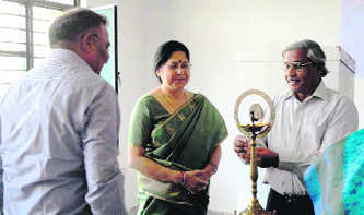 Prof SK Singh, Vice-Chancellor, HNB Garhwal University, inaugurates a workshop on forest and sustainable livelihood organised on the university campus at Srinagar on Sunday.