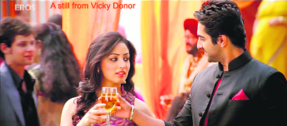  A still from Vicky Donor